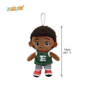 Famipet Üretici Özel Tasarım Sevimli Yumuşak Bebek Erkek Peluş Anahtarlık Çanta Sırt Çantası İçin Peluş Anahtarlık Oyuncak - Product Image 2