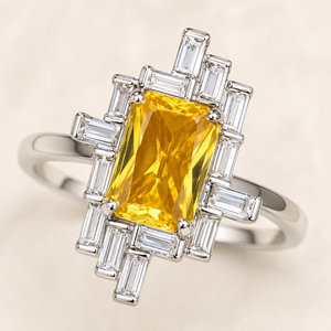 Anello con Design Geometrico a Forma di T Irregolare, Anello Classico da Dito per Donne - Product Image 4