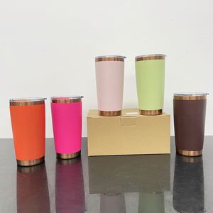 Vasos de Acero Inoxidable de 20 oz con Recubrimiento de Cobre y Color en Polvo, con Tapa Magnética Deslizante, Disponibles en Almacén de EE. UU. - Product Image 4