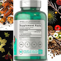 Booster Vegan Extrait de Sureau, Échinacée, Zinc, Vitamine C, Quercétine en Capsules pour Adultes, 300 Capsules, Dose de 1000 mg, Durée de Conservation de 24 Mois