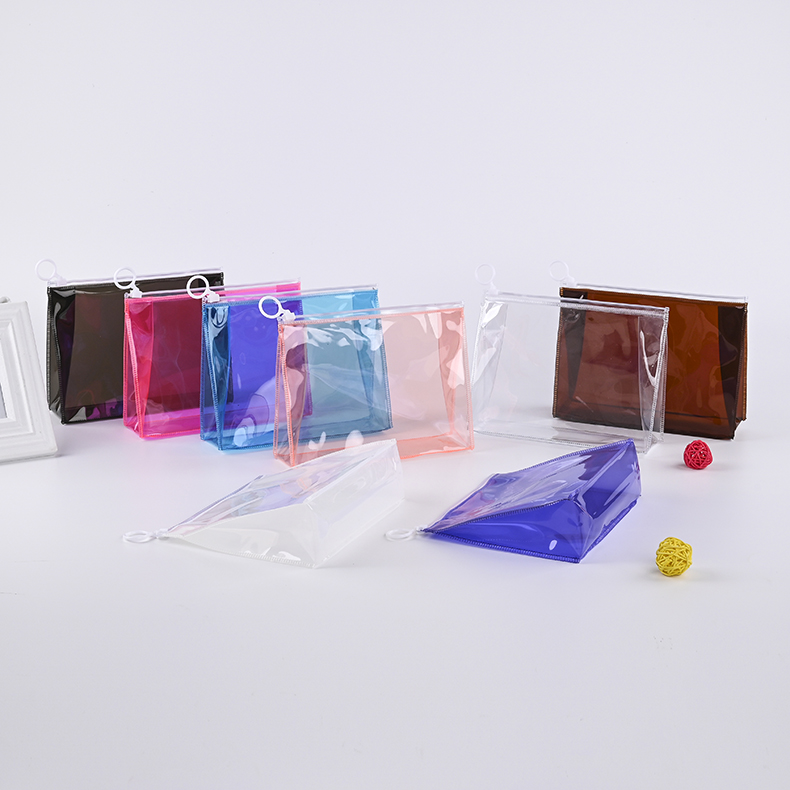Fashionable Design Holographic PVC Makeup Cosmetic Bag Custom Logo Hologram Iridescent Cosmetic Bag