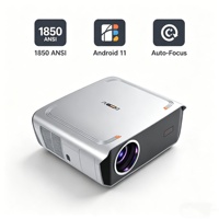 Proyector LED Portátil OEM A9R 1850ANSI Android Inteligente con IA, Enfoque Automático, 4K, HIFI Estéreo, para Cine en Casa y Videojuegos