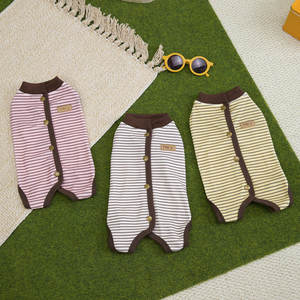 MSYO XL desain bergaris pakaian hewan peliharaan anak anjing setelan pemulihan operasi antilicin untuk kucing anjing grosir rompi Teddy musim semi musim dingin - Product Image 3