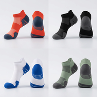Chaussettes de course pour hommes à compression de la cheville avec logo personnalisé Performance - Saison printemps - Haute qualité pour adultes