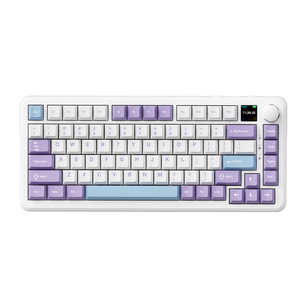Teclado Mecánico Ak820 Plus Maillard (Púrpura-Blanco-Azul de Fábrica) Tri-Modo con Pantalla RGB DIY - Product Image 1