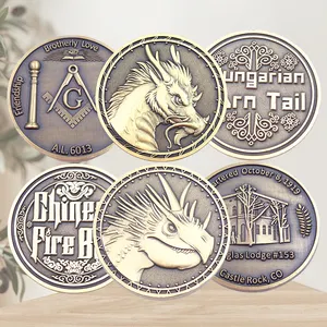 무료 샘플 사용자 정의 금속 아연 합금 3D 도전 동전 미국 동전 양면 로고 도전 동전