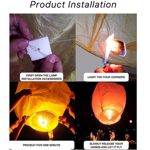 Lanternes chinoises ignifuges, lanternes commémoratives gravées personnalisées, lanternes chinoises du Nouvel An, Pâques, Thanksgiving - Product Image 6