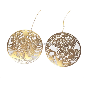 Proveedor de China, colgante de latón delicado de alta calidad, adorno de Navidad en relieve para Festival de decoración - Product Image 1