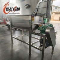 Mélangeur horizontal en acier inoxydable pour poudres et granulés, machine de mélange à ruban, mélangeur à ruban industriel pour poudres sèches