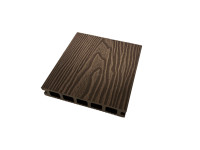 Plancher composite extérieur en WPC imperméable, grain de bois 3D, style européen, matériau en bambou brossé, planche en bois-plastique