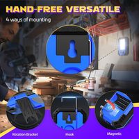 Lampe de travail LED portable super lumineuse 30W 1200 lumens pour Y36, base magnétique, crochet de suspension, étanche IP66, pour atelier et voiture
