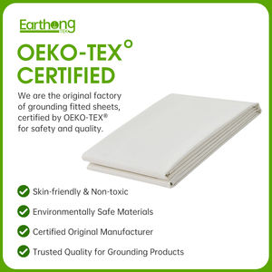 סדיני הארקה נגד קרינה מכסף 15% בכל המידות עם כבל הארקה להקלה על כאבים עם אישור OEKO - Product Image 5