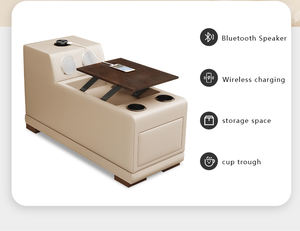 Apartamento de estilo nórdico italiano europeo, instalaciones de ocio, sala de estar, conjunto de sofá de esponja suave, muebles, sofá de cuero genuino - Product Image 6