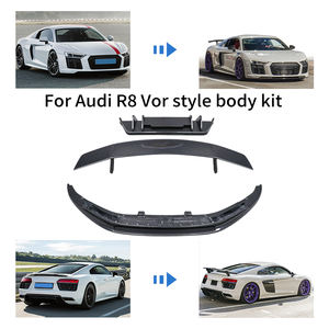 Kit carrosserie en fibre de carbone sèche Vors pour <span class=keywords><strong>Audi</strong></span> <span class=keywords><strong>R8</strong></span> V10 V10 Plus modèles 2016-2024, séparateur avant, diffuseur arrière, aileron arrière, kits aérodynamiques - Product Image 2