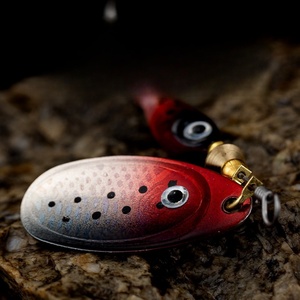 Venta caliente Pesca señuelo cuchara Metal señuelo 7cm 9g 10 colores cebo duro Spinner Pesca - Product Image 3