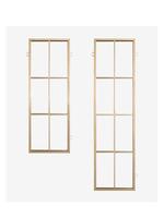 Nordique Murale En Métal Rectangle Fenêtre Miroir miroir espejos modernos miroirs décor mur maison