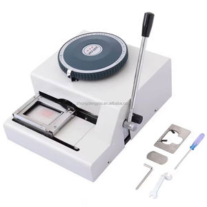 Manual <b>Dog</b> <b>Tag</b> Embossing Machinery PVC Card Embosser Machine Balers Product Type - Product Image 3