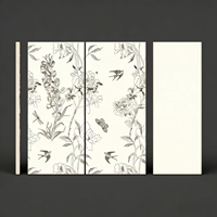 Carrelage en porcelaine mate moderne 600x1200mm, antidérapant, texture florale, vert menthe, pour mur, sol, cuisine, salle de bain