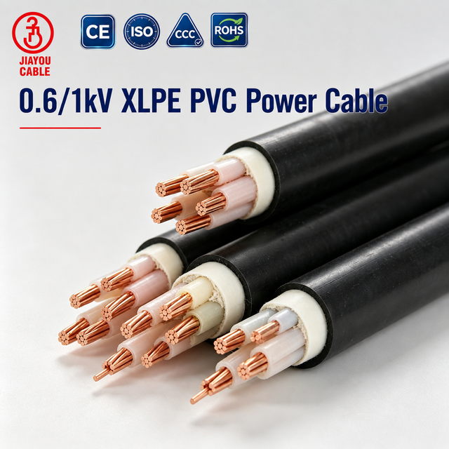 Copper XLPE PVC Power Cable 0.6/1kV for Underground Installation Industrial Power Distribution