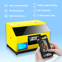 Mesin Cetak UV untuk Casing Ponsel DIY, Printer Inkjet, Aplikasi Seluler, Mesin Cetak UV Nirkabel Pintar untuk Casing Ponsel, Mesin Cetak Kustom untuk Toko Ponsel