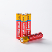 Pilas Alcalinas POWERFLASH de Super Calidad AAA LR03 1.5V para Control Remoto, Electrodomésticos, Electrónica de Consumo, 7 Años