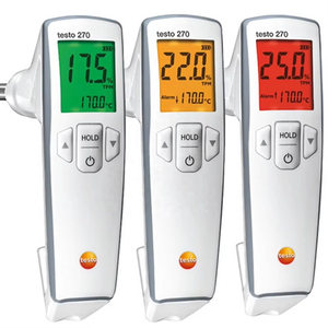 เครื่องวัดน้ำมันปรุงอาหาร Testo 270 คุณภาพสูง ของแท้ ใหม่ สำหรับทอดอาหาร ความแม่นยำ 1.5 องศาฟาเรนไฮต์/เซลเซียส ใช้แบตเตอรี่ รับประกัน 1 ปีจากผู้ผลิต (OEM) - Product Image 3