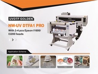 60cm A1 tout-en-un UV DTF imprimante nouvel état rouleau à rouleau autocollant machine d'impression avec 1 an de garantie UV encre