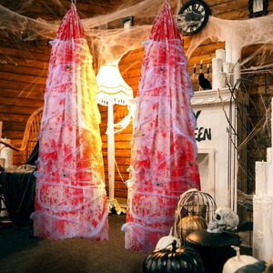 Bolsa de Cadáver Sangrienta de Halloween, Accesorio de Gasa con Manchas de Sangre, Bolsa Colgante Aterradora para Decoración de Fiestas en Casas Encantadas - Product Image 2