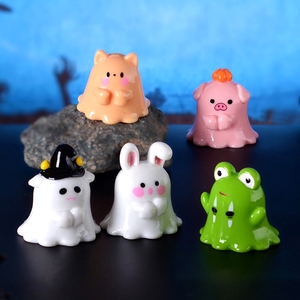 Adornos Pequeños Decorativos DIY de Halloween: Muñecas de Brujas y Fantasmas para Micro-paisajes - Product Image 1