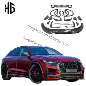 Car Styling Fibra de carbono <span class=keywords><strong>ABT</strong></span> Style Front Lip Canards Difusor trasero Puntas de escape Kit de carrocería para au-di <span class=keywords><strong>Q8</strong></span> RSQ8 Bodykit - Product Image 2