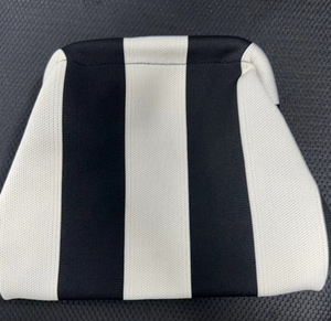 2024 moda örme debriyaj çizgili bayan yemeği çantası eğlence büyük kapasiteli kozmetik çantası - Product Image 6