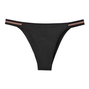 Culottes de bikini personnalisées pour femmes, taille basse, sport, en nylon et élasthanne, sexy, micro-bling, <span class=keywords><strong>satin</strong></span> de soie, sans couture, <span class=keywords><strong>string</strong></span>, t-back - Product Image 4