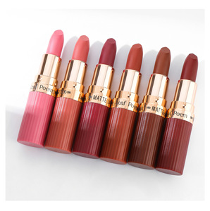 Lipstik <span class=keywords><strong>Matte</strong></span> 6 warna, <span class=keywords><strong>Lip</strong></span> <span class=keywords><strong>Gloss</strong></span> <span class=keywords><strong>Matte</strong></span> beludru coklat tua, pigmen tahan air, Stik Bibir kopi telanjang, kosmetik riasan bibir - Product Image 4
