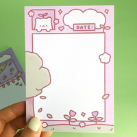 Bloc-notes portable moderne motif mignon personnalisé bloc-notes pour journal scolaire notes d'écriture