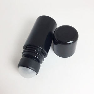 Récipient en plastique 50ml sur rouleau de déodorant noir mat personnalisé du fournisseur en gros - Product Image 1