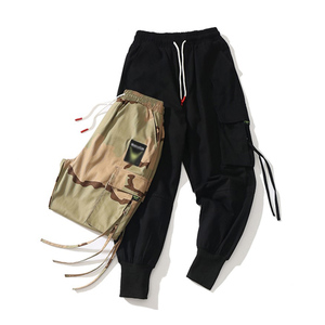 Pantaloni Cargo mimetici da uomo in stile Japan pantaloni larghi per esterno con risvolto sportivo con grandi tasche pantaloni alla moda - Product Image 6