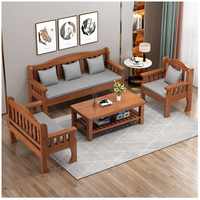 Meubles de salon Simple moderne petit canapé en bois banc familial