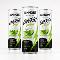 Boissons Énergétiques Zéro Sucre Mojito, Boissons Sportives Pétillantes, Formule Caféinée, Bouteille et Canette Carbonatées, Emballage Personnalisé, Capacité sur Mesure