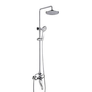 MCBKRPDIO Systèmes de douche chromés avec pommeau de douche de pluie de 8 pouces ABS douche à main, <span class=keywords><strong>barre</strong></span> coulissante réglable - Product Image 3