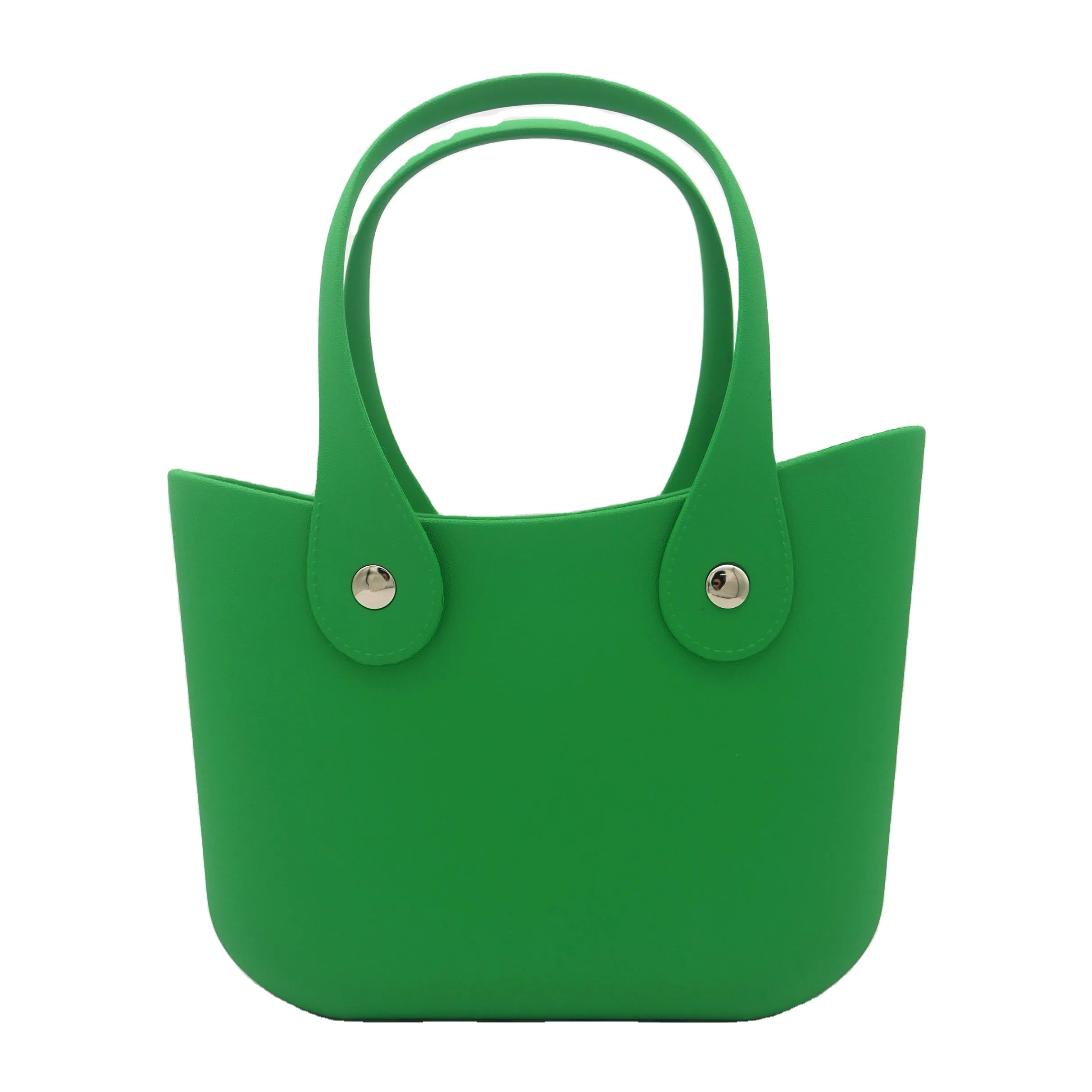 2022 새로운 트렌드 도매 패션 캔디 EVA 미니 여성 토트 비치 핸들 가방