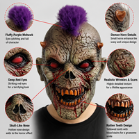 Masque de Monstre en Latex Réaliste Tendance en Gros, Masque Crâne Halloween Intégral avec Détails 3D pour Cosplay, Fête Adulte et Spectacle Scénique