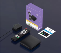 Boîtier TV Android 14 H96 Max 2T2R avec processeur Quad Core, 2 Go de RAM, 16 Go de stockage, WiFi double bande 4K, télécommande vocale et antennes intégrées (OEM/ODM QUSNHI)