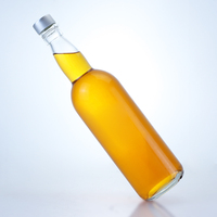 Harga Pabrik Langsung Botol Transparan 330ml 500ml 12oz Botol Kaca Bir untuk Bir Air Soda Minuman Dengan Tutup Sekrup