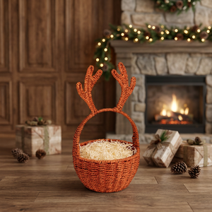 Cesta de Regalo de Almacenamiento de Pasto Marino Viettimecraft al por Mayor, Decoración del Hogar, Artesanía Vietnamita, Adornos Navideños, Tamaño Personalizado - Product Image 3