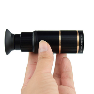 Téléobjectif optique cylindrique portable en ABS mat avec capuchon à pétales moleté pour la mise au point, clip pour téléphone, manuel, pour concerts et activités de plein air - Product Image 3