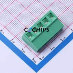 MX128-5.0-05P-GN01-Cu-Y-A Screw Terminal Block Through hole Component (THT),P=5mm Connector 1x5P 5mm Green Through Hole - Product Image 2