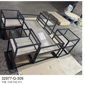Modern Portable Metal Coffee <b>End</b> <b>Table</b> With Iron Frame For Living Room Bedroom And Hotel Use - Product Image 5