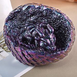 DM632 3D <span class=keywords><strong>Dragon</strong></span> Egg stampo in Silicone resina epossidica Shell Breaking Baby Dinosaur Mold per la decorazione domestica - Product Image 4