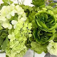 Rangkaian Bunga Pernikahan, Bola Bunga, Dekorasi Meja, Mawar, Hydrangea, Bunga Buatan untuk Pintu Masuk Pernikahan, Dekorasi Lorong, dan Pelaminan