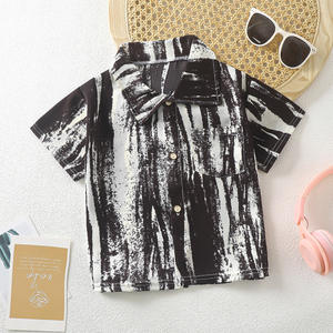 เสื้อยืดเด็กชาย แขนสั้น ระบายอากาศดี สำหรับฤดูร้อน ลายชายหาด เสื้อโปโลเด็ก อายุ 1 2 3 4 5 6 7 8 9 10 ปี ขายส่ง - Product Image 6